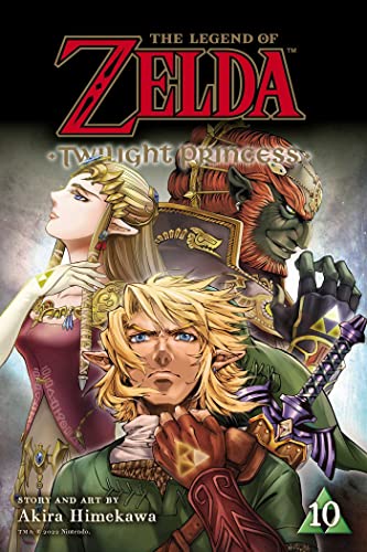 Manga cover featuring Link, Princess Zelda, and Ganondorf from The Legend of Zelda.