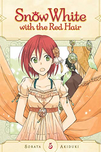 Manga cover featuring a red-haired girl in a dress with a man behind her.