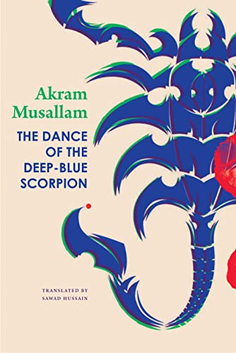 Book cover: stylized blue scorpion illustration with title “The Dance of the Scorpion.”