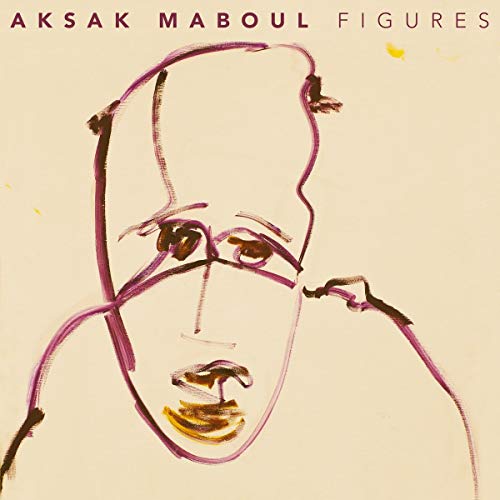 The image is a beige album cover with a simple, abstract drawing of a face.