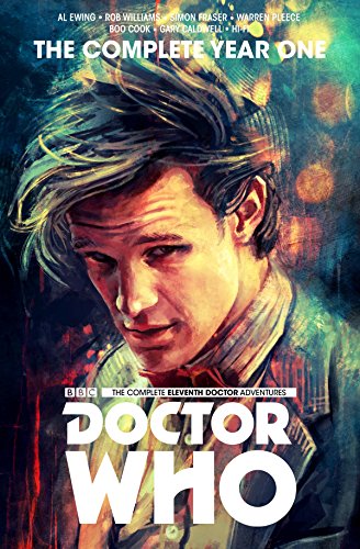 Painted cover of “Doctor Who: The Eleventh Doctor Complete Year One” graphic novel.