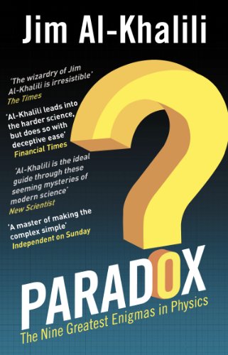 Book cover: "Paradox" by Jim Al-Khalili, featuring a large yellow question mark.