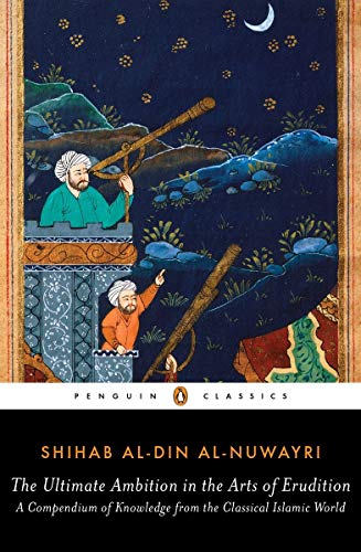"Book cover with illustration of two men observing stars, Penguin Classics logo, and author name."