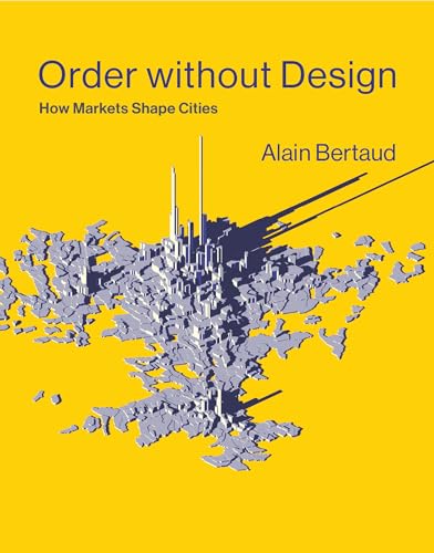 Book cover: yellow background, abstract blue cityscape, title “Order without Design”.