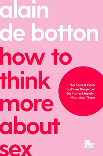 Book cover: pink background, white text reads "How To Think More About Sex".