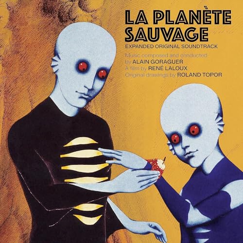CD cover for “La Planète Sauvage” featuring alien figures and text.