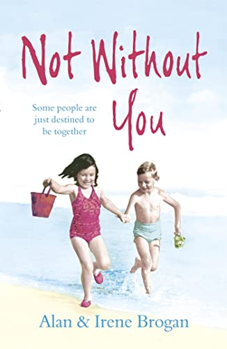Book cover: "Not Without You" with children running on a beach.