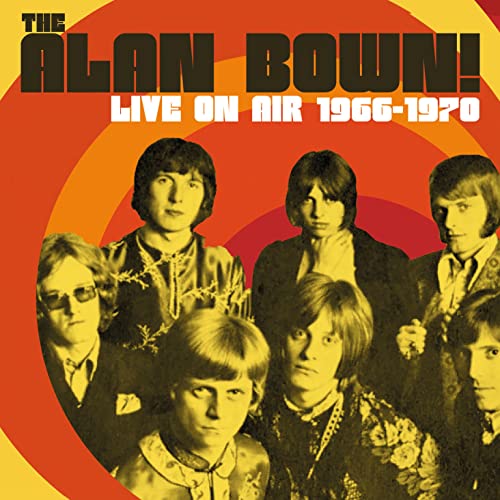 Album cover for "Alan Bown!" featuring a band portrait with psychedelic design.