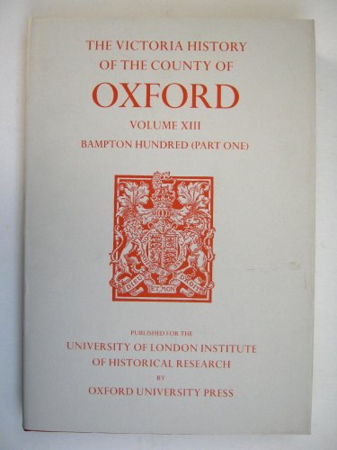Beige book cover with red title: "The Victoria History of the County of Oxford.