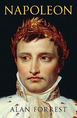Book cover featuring a portrait of Napoleon wearing a golden laurel wreath.
