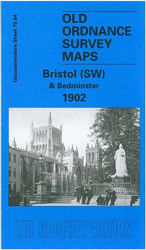 1902 map cover of Bristol (SW) & Bedminster with a cathedral image.