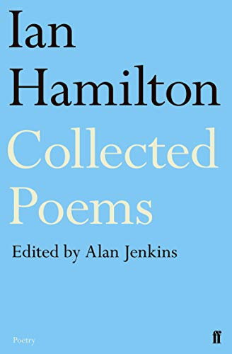 Book cover: “Ian Hamilton Collected Poems” with blue background.