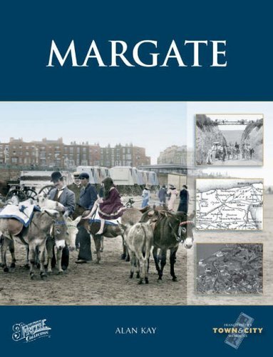 Book cover: vintage photo of people riding donkeys on a beach.