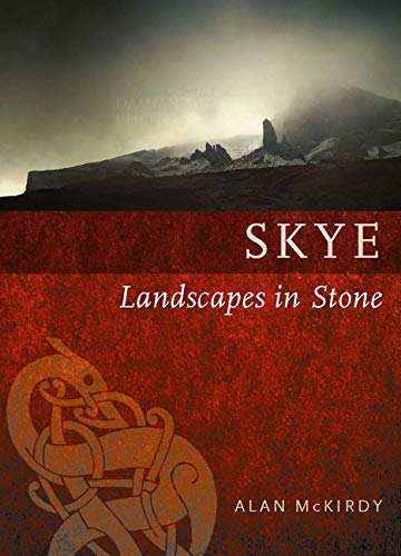 Book cover: dramatic Scottish landscape with Celtic knotwork design.