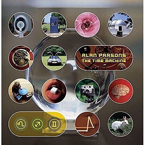 CD cover for Alan Parsons Projectās āThe Time Machineā with circular images.