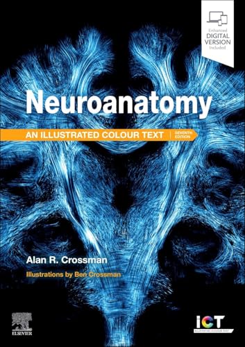 Book cover: “Neuroanatomy” with a blue, detailed brain scan image.
