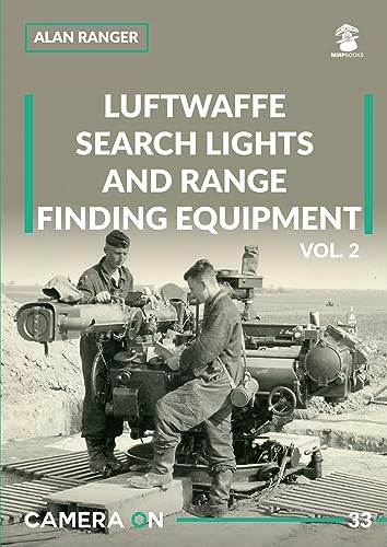 Book cover: Luftwaffe searchlights and rangefinding equipment, vintage photo.
