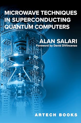 Book cover: “Microwave Techniques in Superconducting Quantum Computers” with dilution refrigerator.