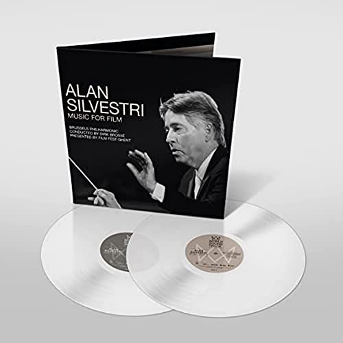 Alan Silvestri film soundtrack gatefold white vinyl record with composer portrait.