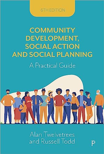 Book cover with diverse group of illustrated people, titled “Community Development...”