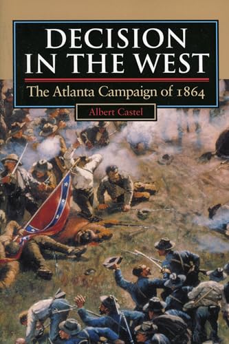 Book cover depicting a Civil War battle scene, "Decision in the West.