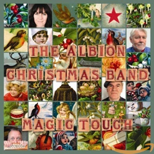 CD cover for "The Albion Christmas Band - Magic Touch" with collage imagery.