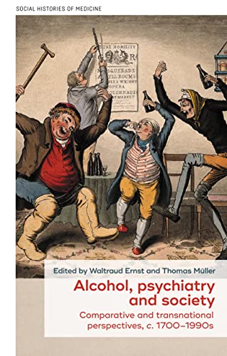 Book cover: “Alcohol,” depicting 18th-century figures in a chaotic, celebratory scene.