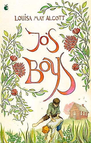 Book cover for "Jo's Boys" with illustrated title and children playing.