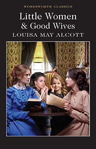 Book cover for Little Women & Good Wives showing four women reading at a table.