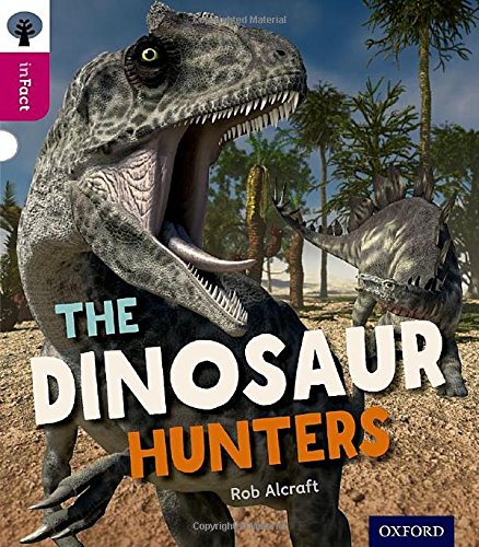 Book cover depicting a roaring dinosaur and another in a prehistoric landscape.