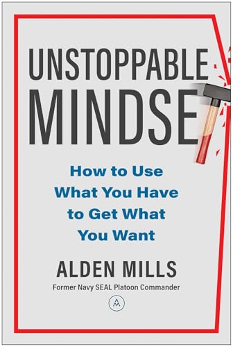 Book cover: "Unstoppable Mindset" with a hammer breaking through a wall.