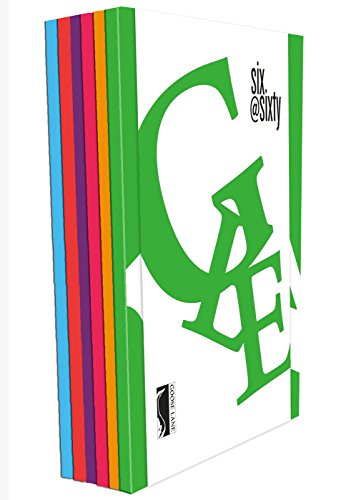 Six colorful books stacked with a large green "G" on the cover.