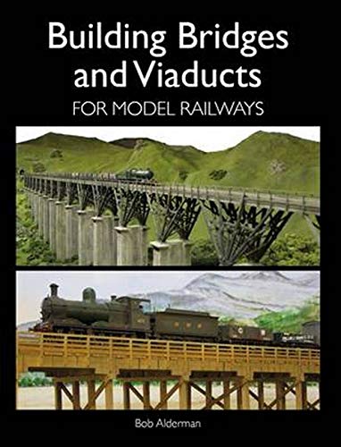 Book cover showing model railway bridges and a steam train.