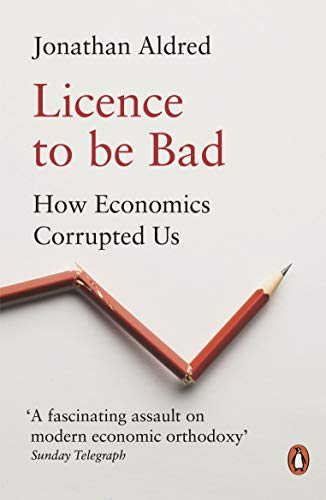 Book cover: "Licence to be Bad" with a pencil forming a downward graph.