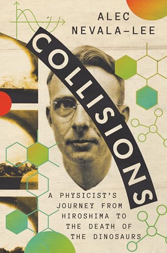 Book cover with a portrait of a man and geometric shapes.