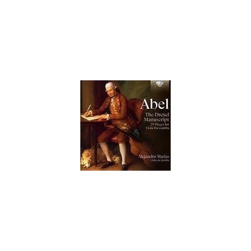 CD cover: man writing with a dog, titled "Abel The Drexel Manuscript".