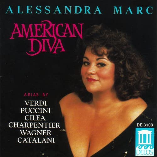 CD cover featuring portrait of opera singer Alessandra Marc.