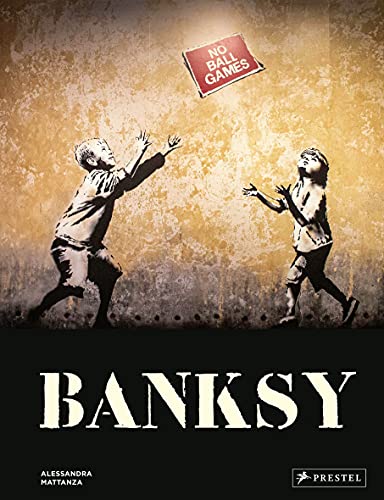 Book cover featuring a Banksy-style mural of children and a flying sign.