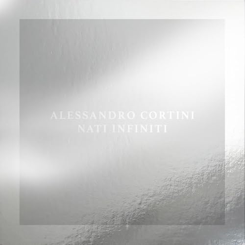 CD cover for Alessandro Cortini’s “Nati Infiniti” with blurred, silver texture.