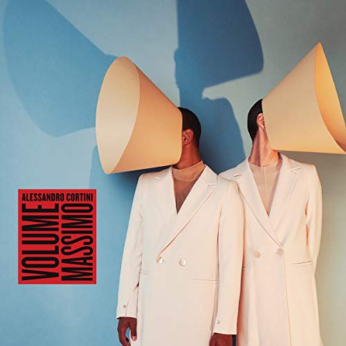CD cover: two figures in suits with large cone-shaped headpieces.