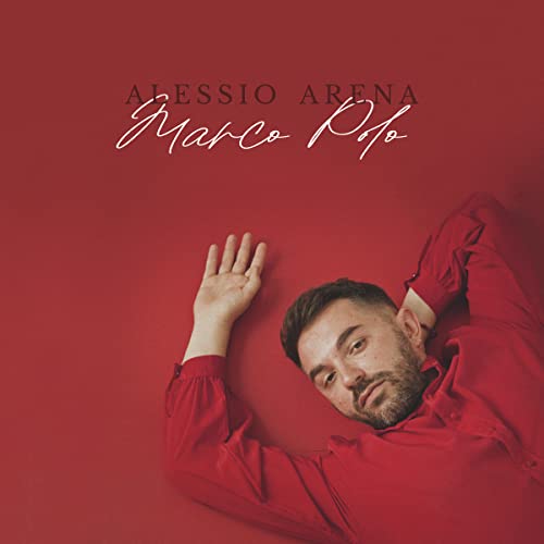 Album cover: Alessio Arena, red background, man lying down.