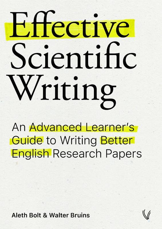 Book cover: “Effective Scientific Writing” by Bolt & Bruins.