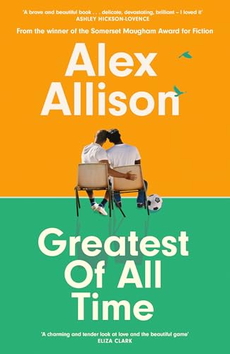 Book cover: two people sit close with a soccer ball nearby.