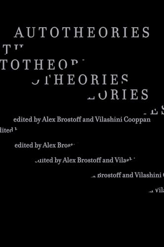 Book cover with the title Autotheories repeated in a staggered, overlapping white text design.