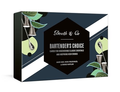 Black box set with cocktail illustrations and “Death & Co Bartender’s Choice” title.