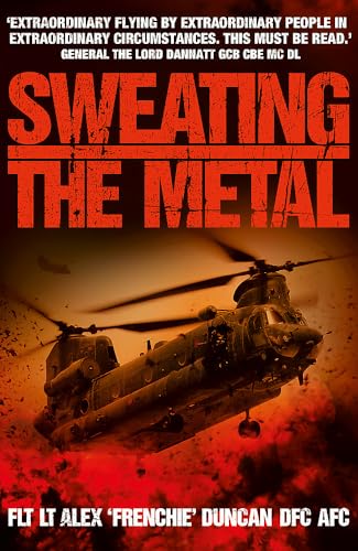 Book cover featuring a Chinook helicopter in a fiery, dramatic scene.
