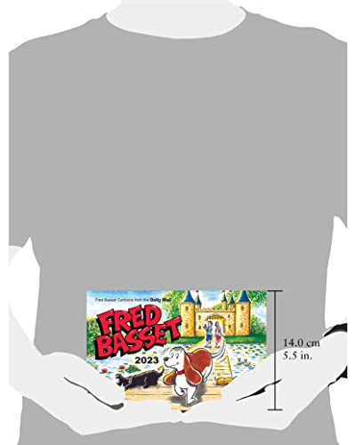 Fred Basset 2023 yearbook cover with a cartoon dog and castle scene.