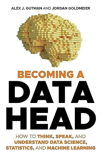Book cover: brain-shaped data blocks with title "Becoming a Data Head".