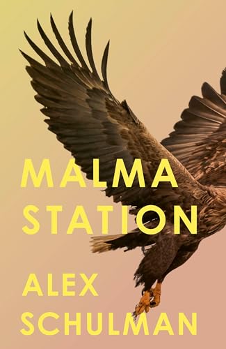 Book cover: "Malma Station" with a bird of prey in flight.