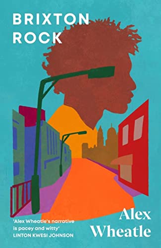 Book cover: profile of a person with a city street background.